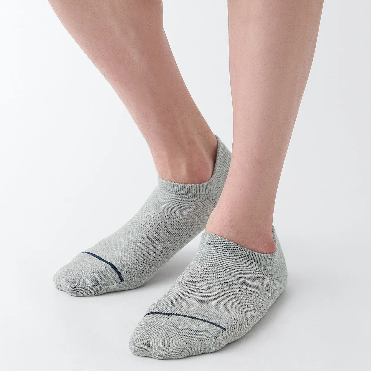 Right Angle Pile Plain Sneaker Socks