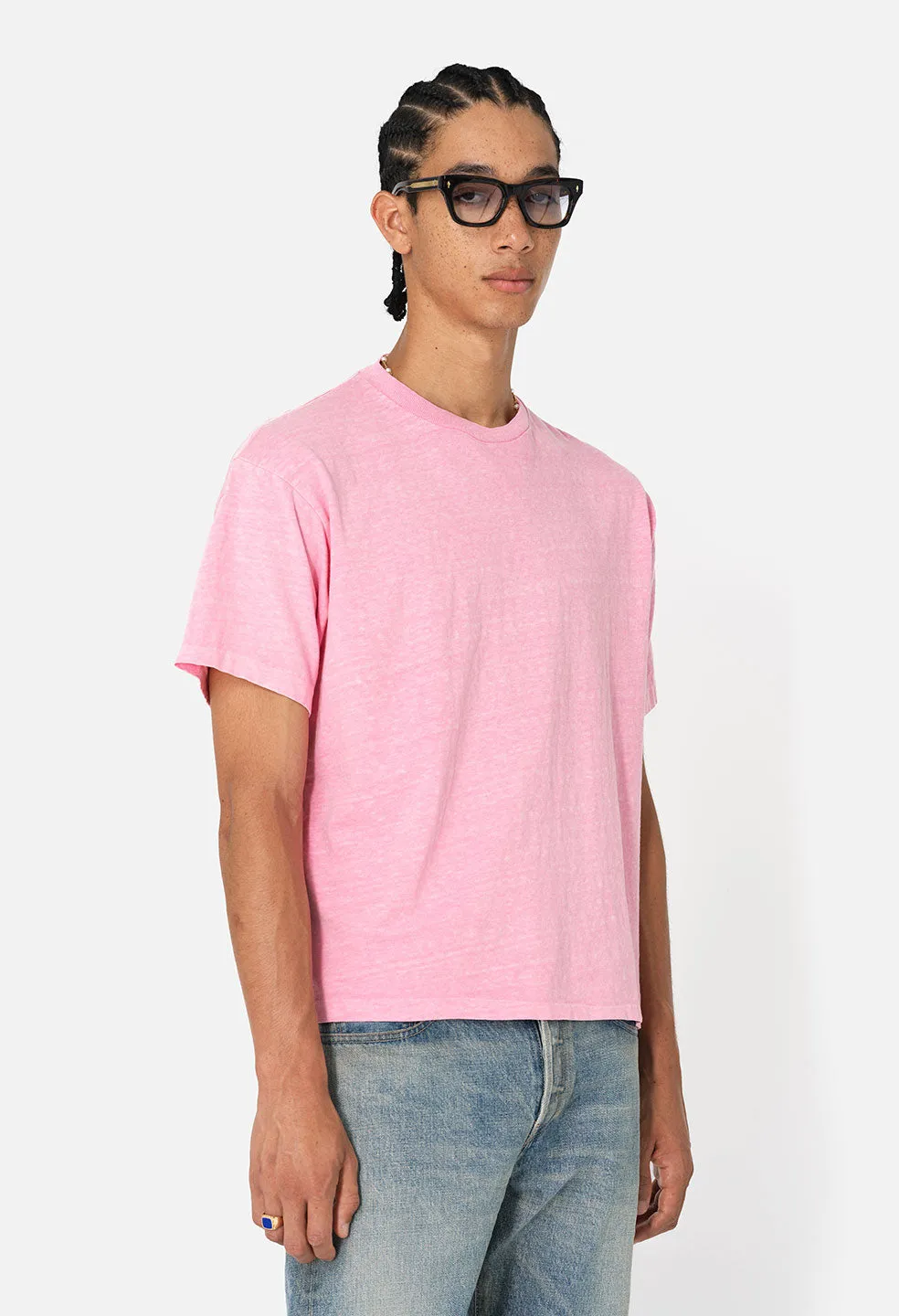 Riviera Cropped Tee / Coral