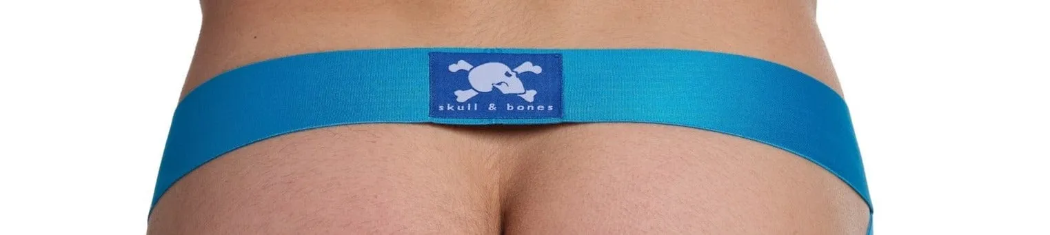 Roman Tile Burnout Jockstrap Neon Blue