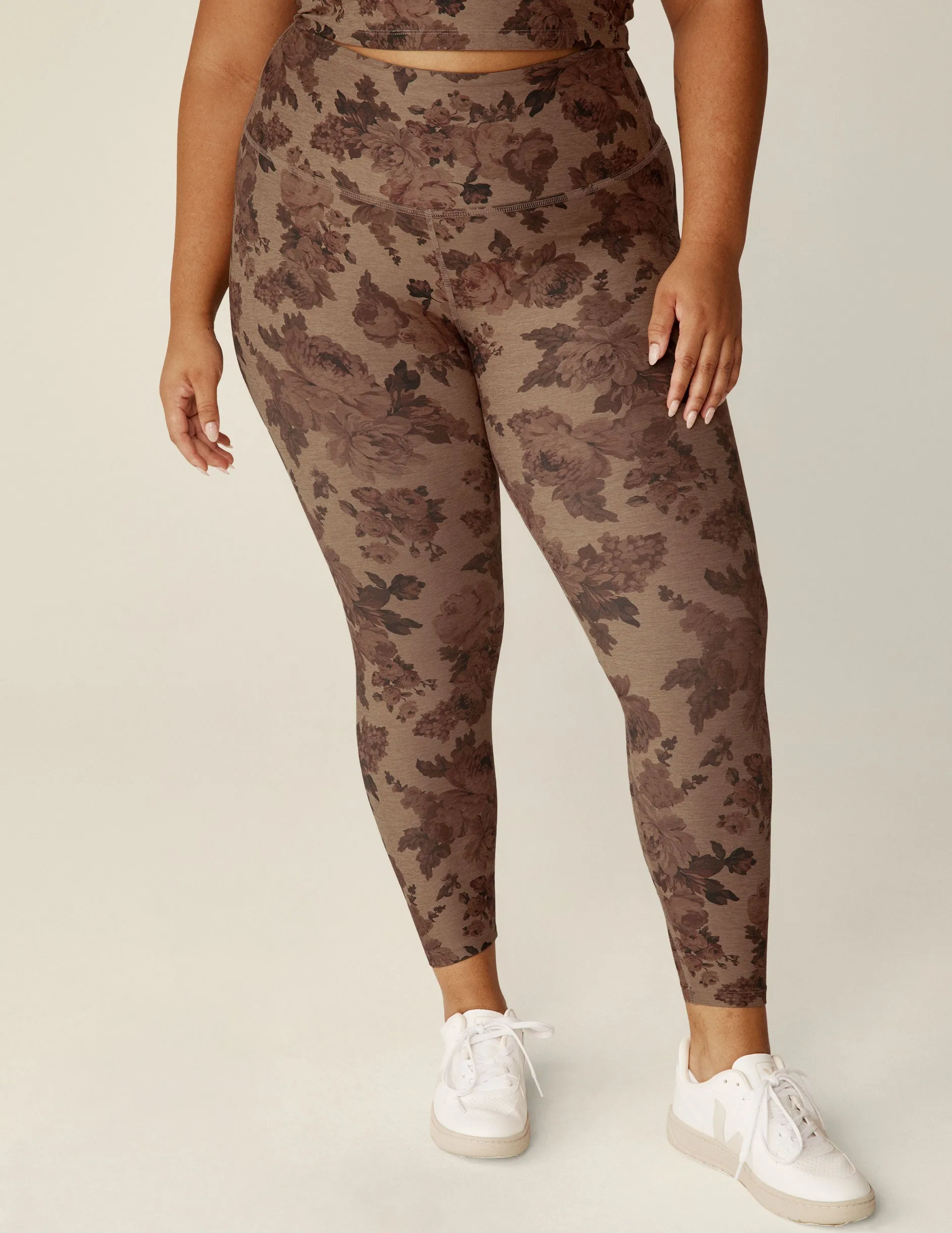 Romantic Floral SoftMark High Waisted Midi Legging