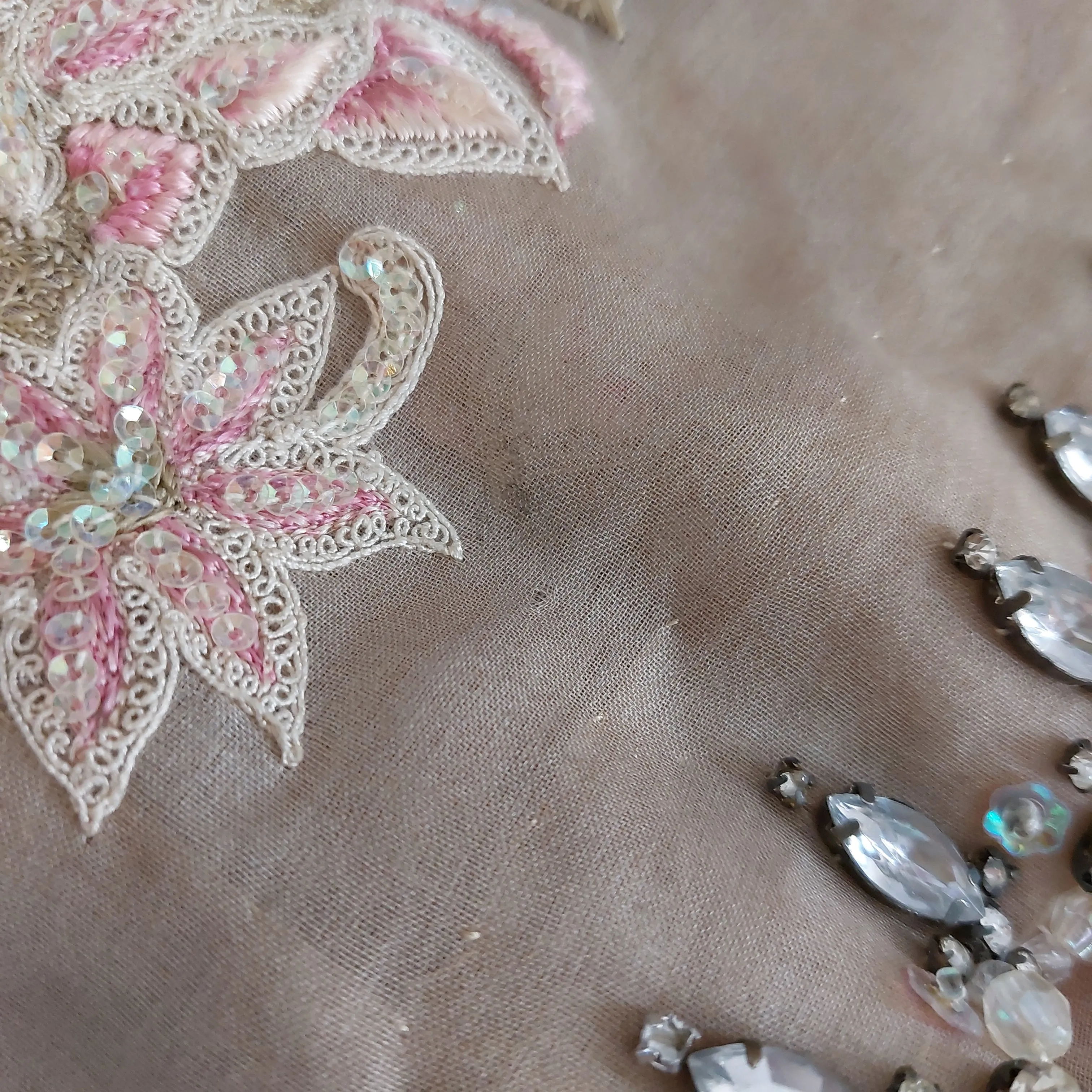 Sana Safinaz Pink & Beige Embroidered Outfit (4 pieces) | Pre Loved |