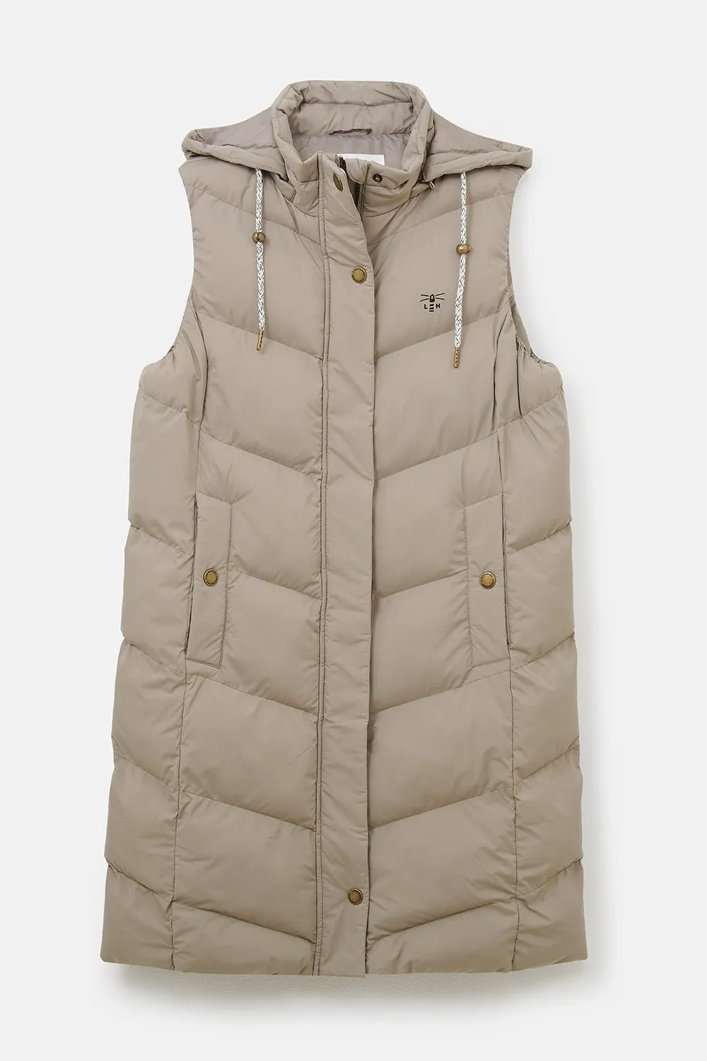 Savannah Long Gilet - Mocha