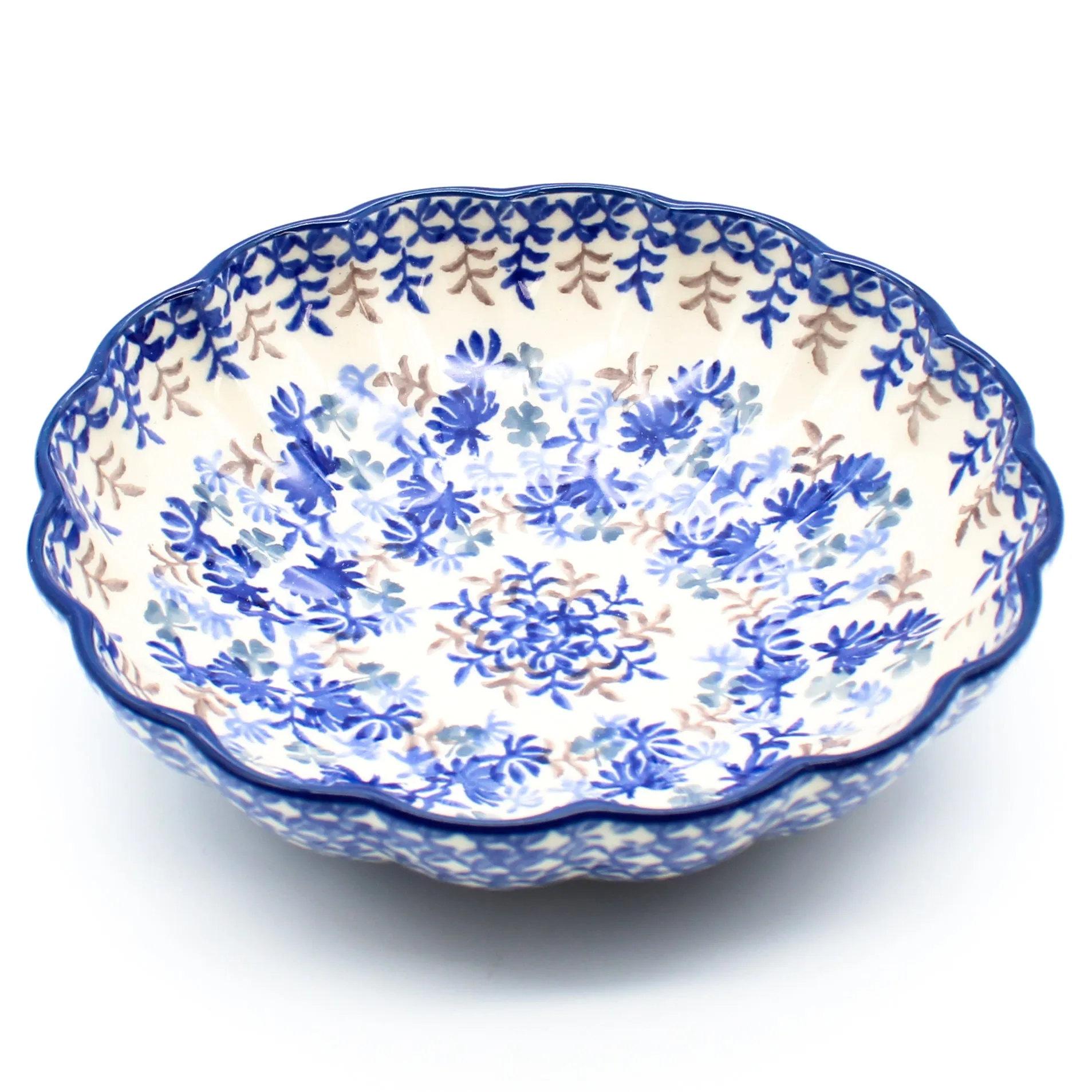 Shell Bowl 6.5 in Blue Thistle