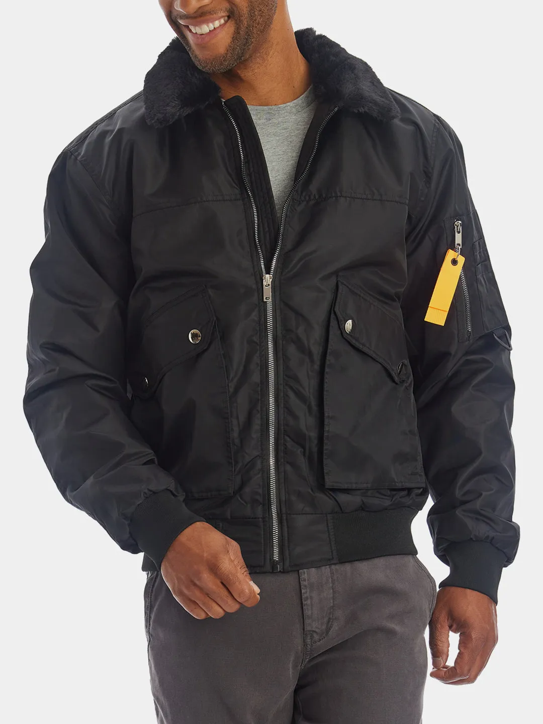 Sherpa Collar Bomber Jacket