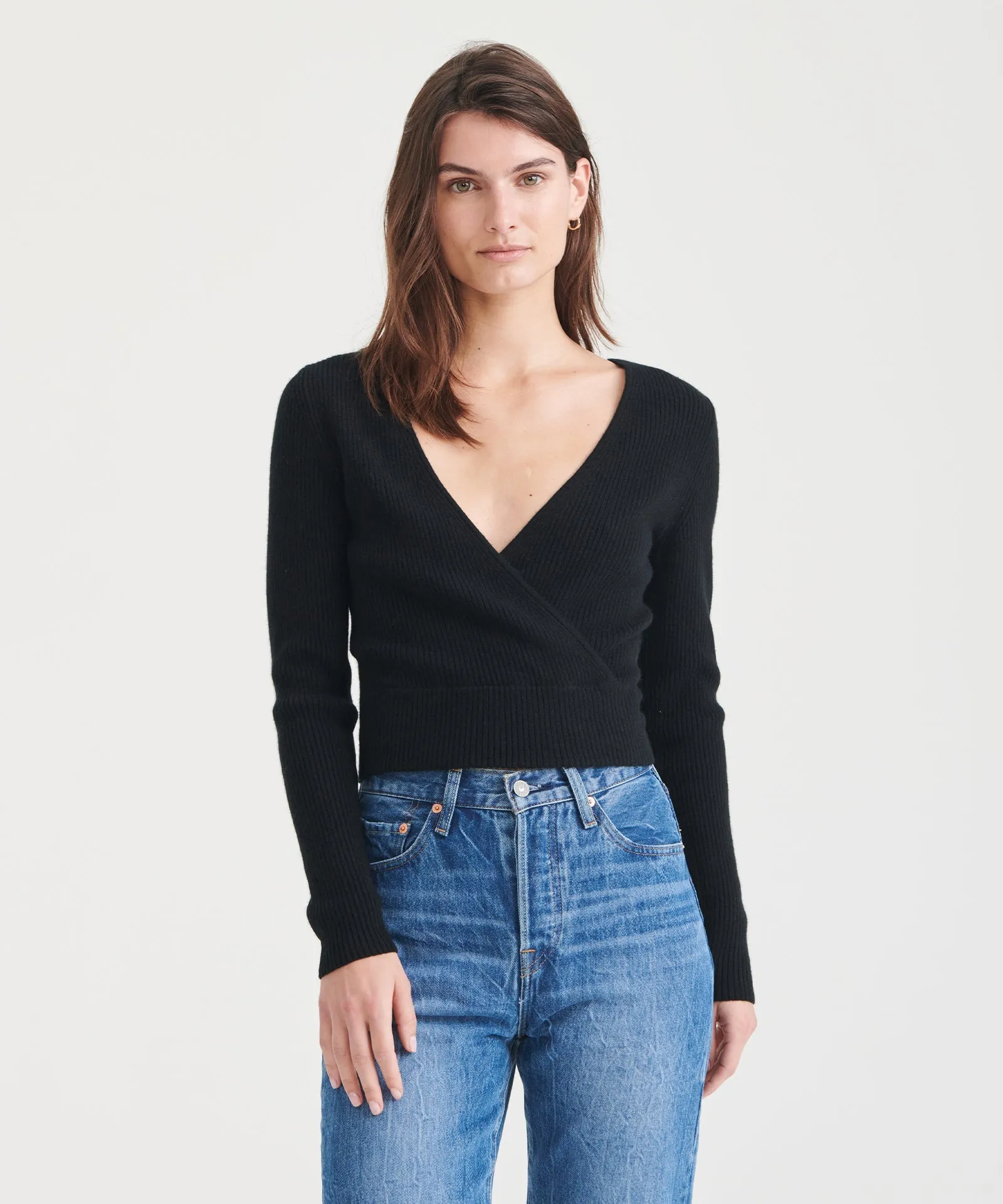 Signature Cashmere Crossover Sweater