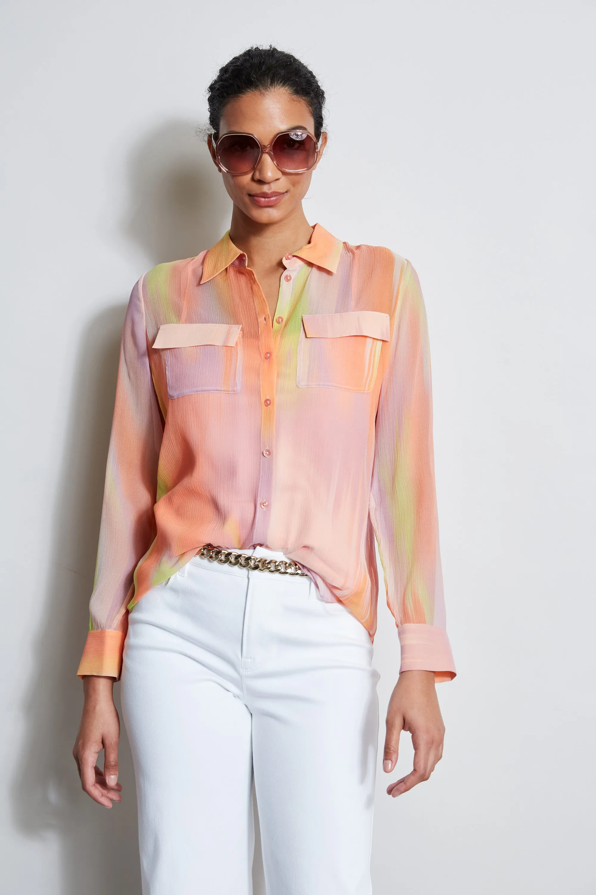 Silk Sunrise Utility Shirt