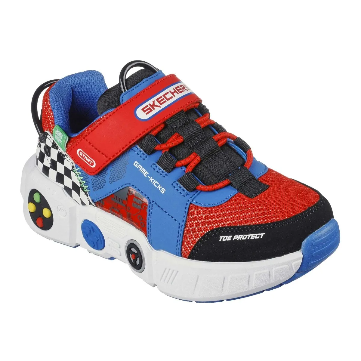 Sketchers PS (Preschool) Gametronix Game Kicks White/Blue/Red