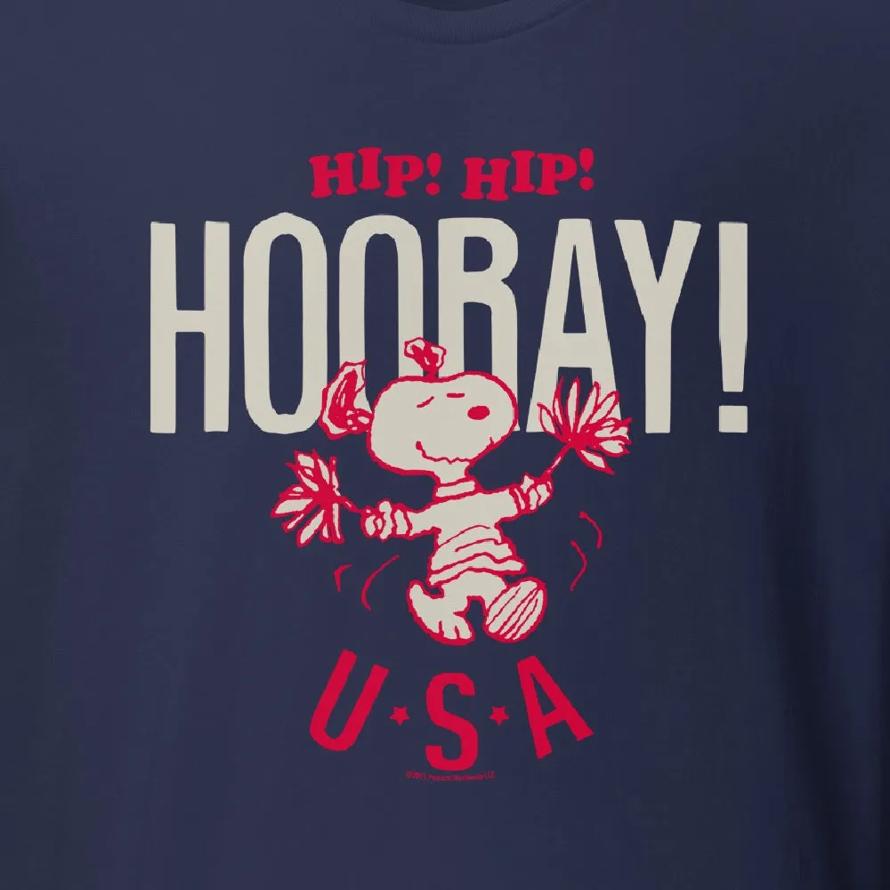 Snoopy Hip Hip Hooray Adult T-Shirt