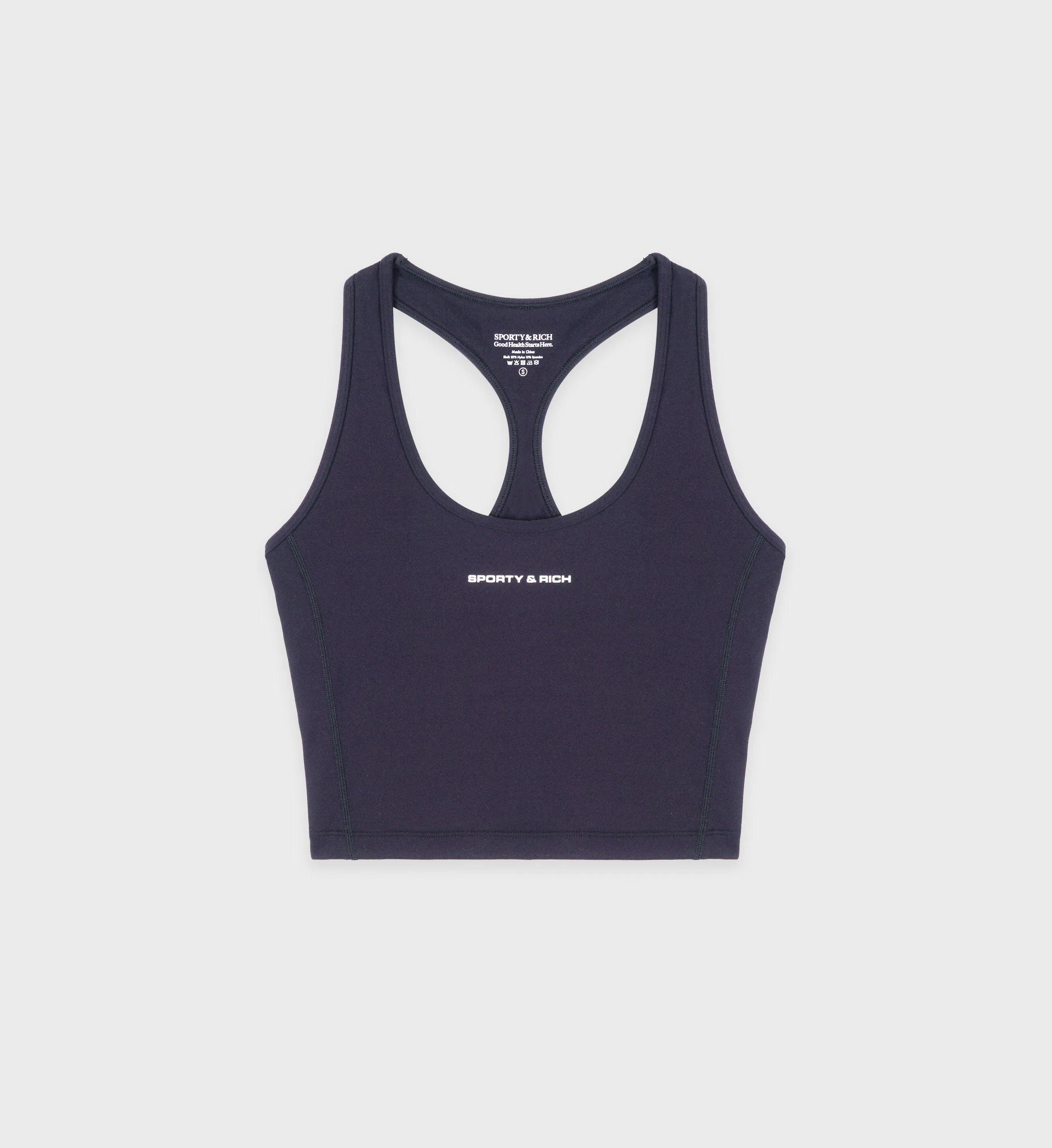 SR Bold Sports Tank - Slate Blue/White