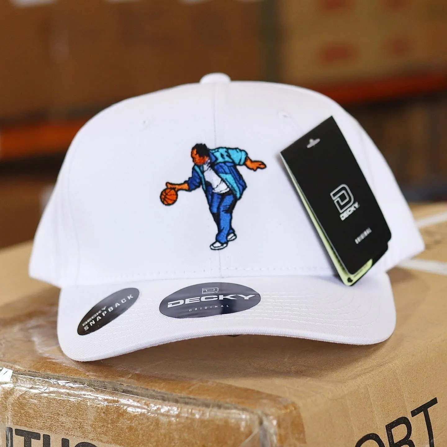 Stanley Basketball - Premium Snapback Hat White