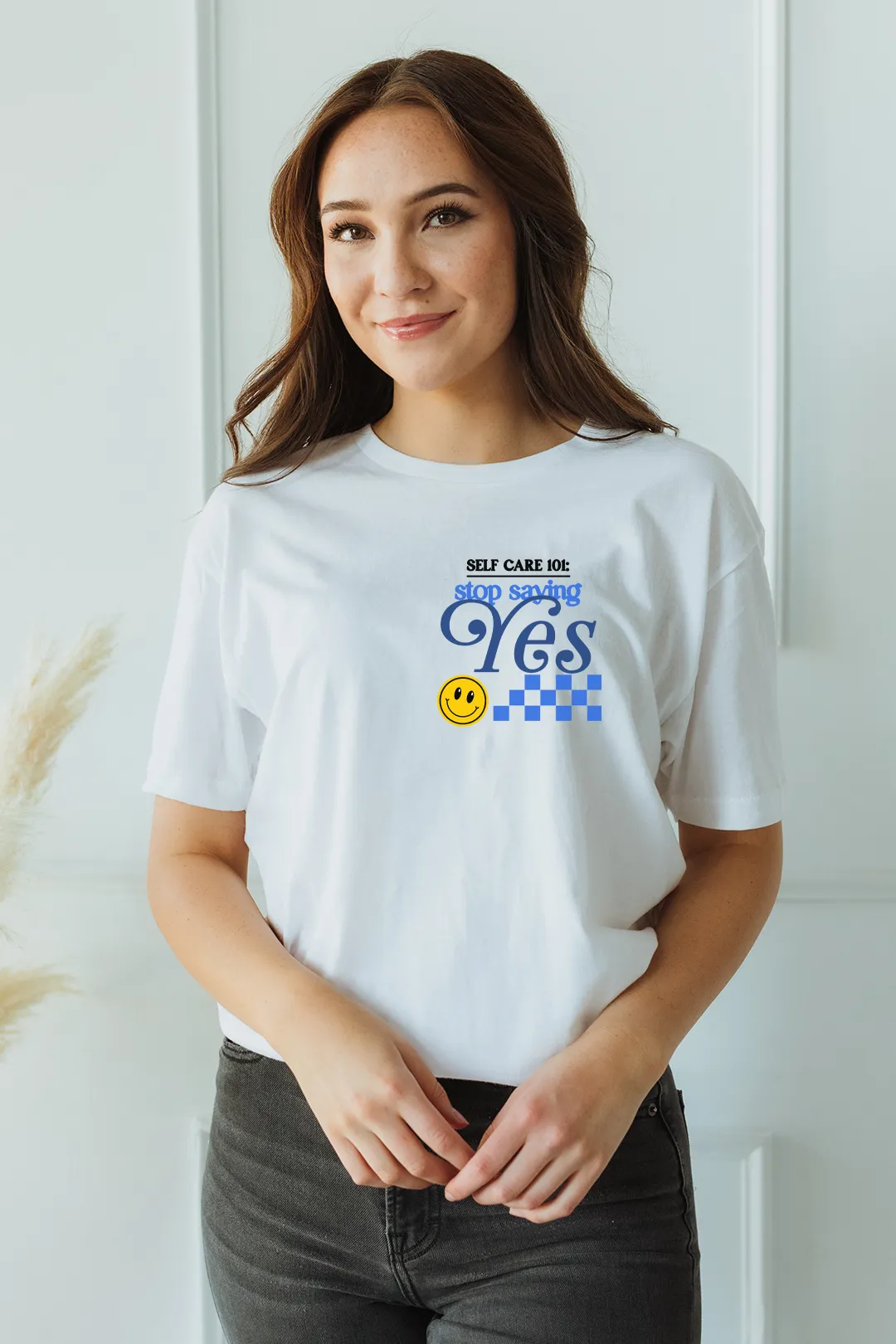 Stop Saying Yes tee - White