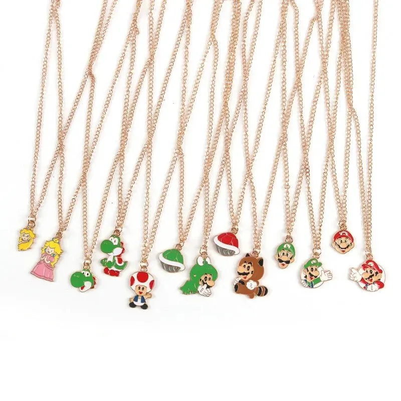 Super Mario Bros Necklace Classic Game