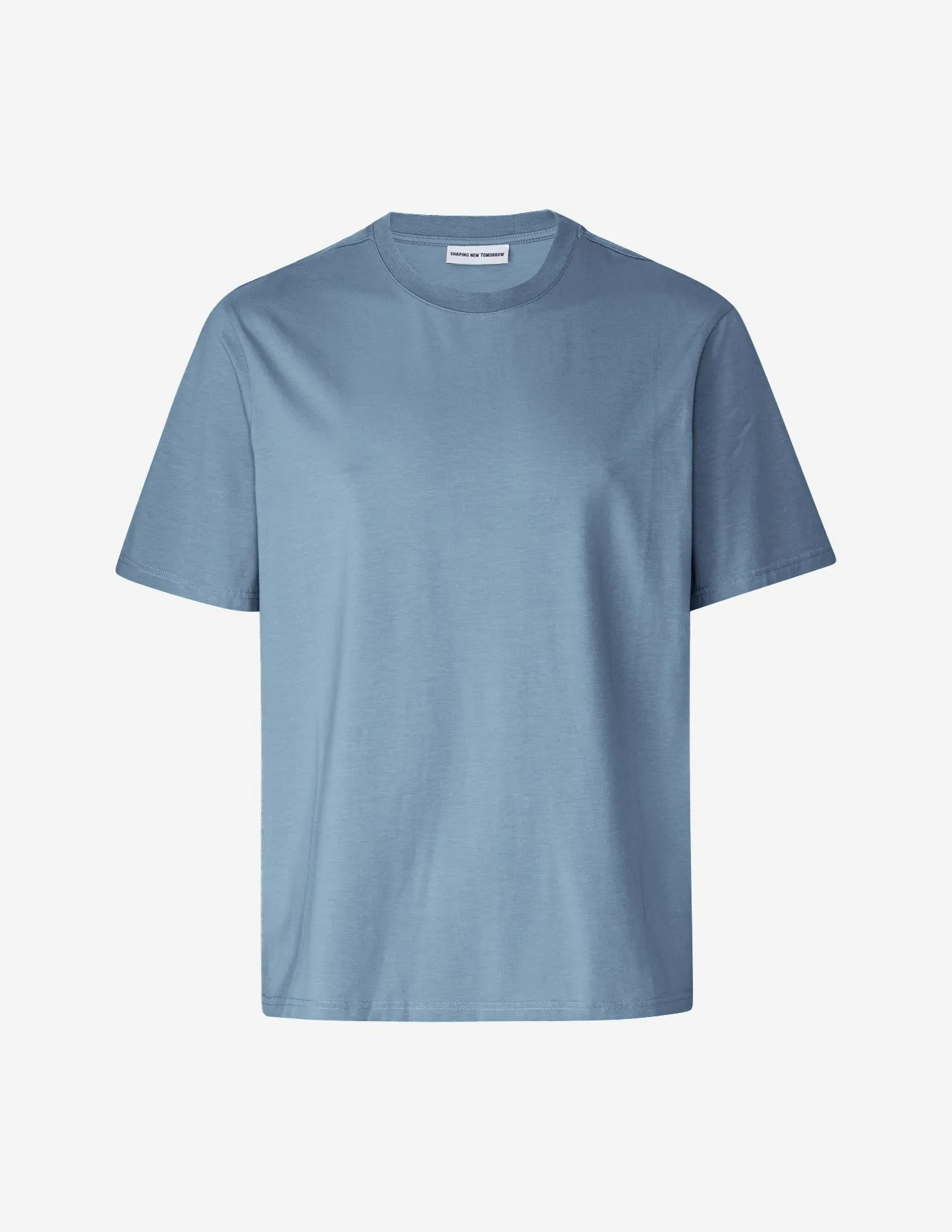 Supima T-shirt Box Fit Blue Mirage