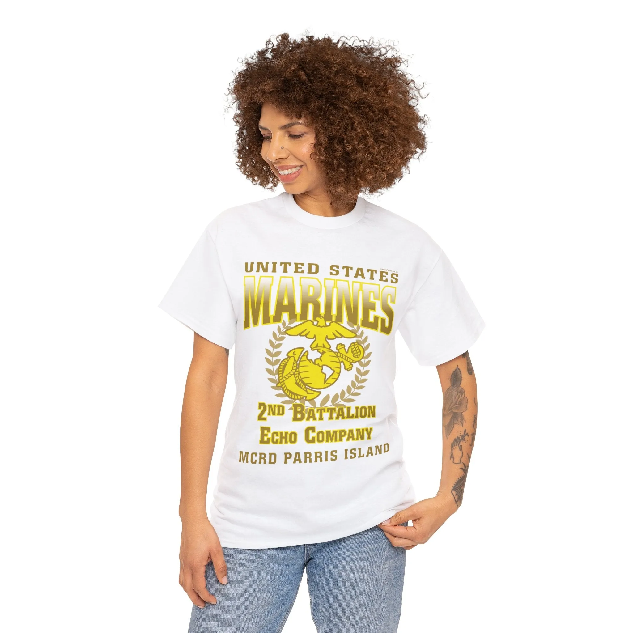 T-Shirt: Echo Co. MCRD Parris Island (EGA   Back Proud Family)