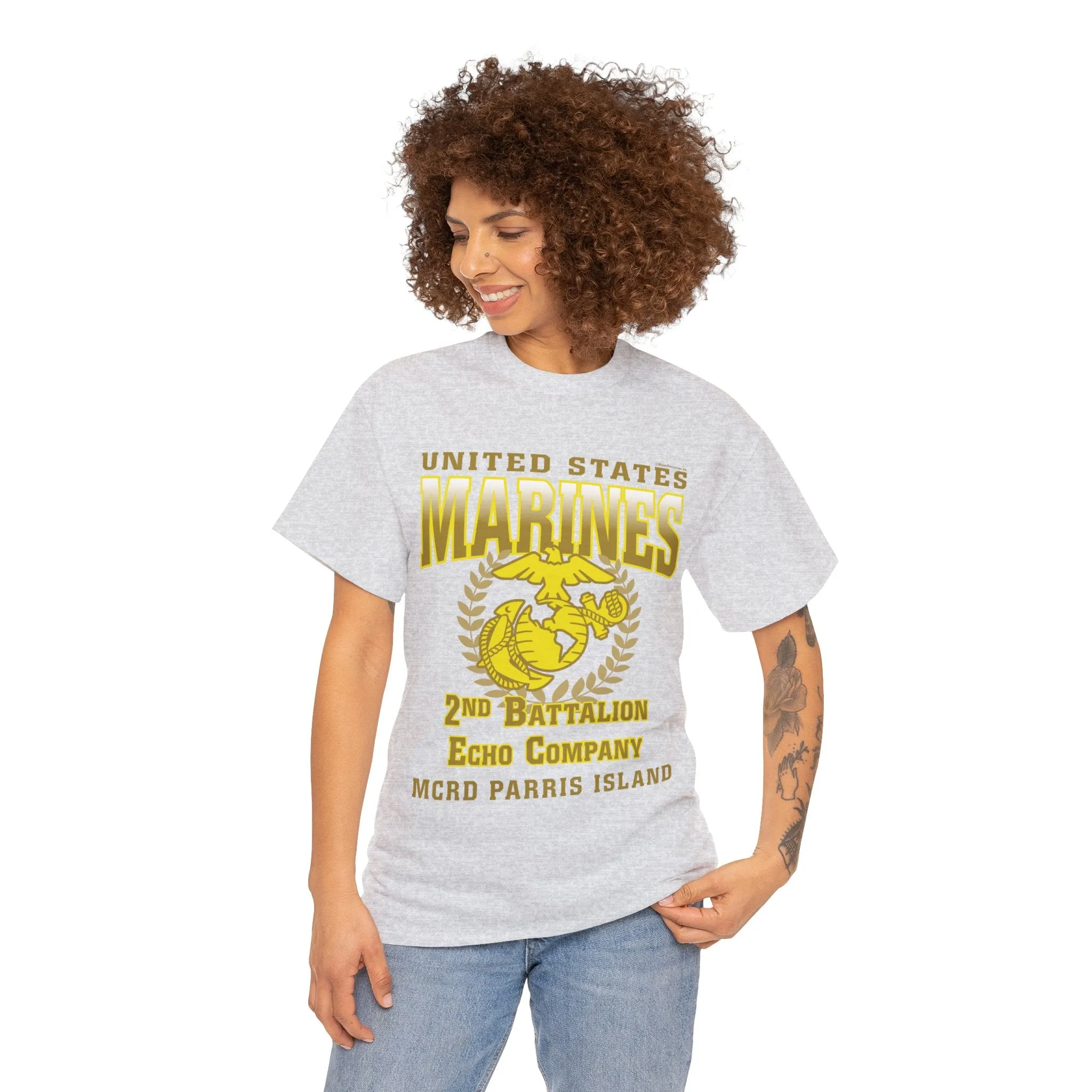 T-Shirt: Echo Co. MCRD Parris Island (EGA   Back Proud Family)