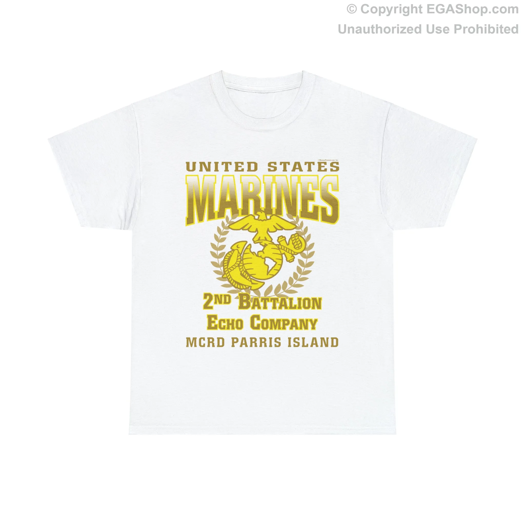 T-Shirt: Echo Co. MCRD Parris Island (EGA   Back Proud Family)