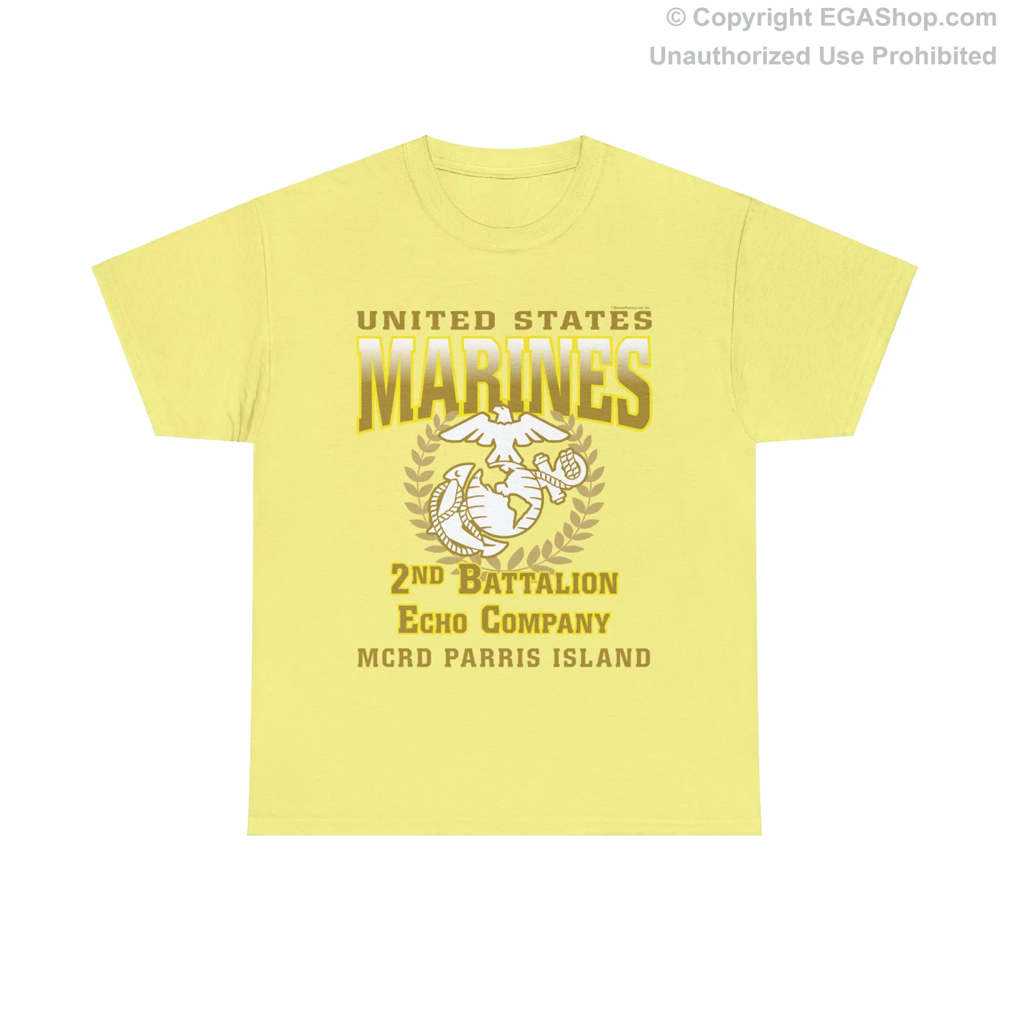 T-Shirt: Echo Co. MCRD Parris Island (EGA   Back Proud Family)