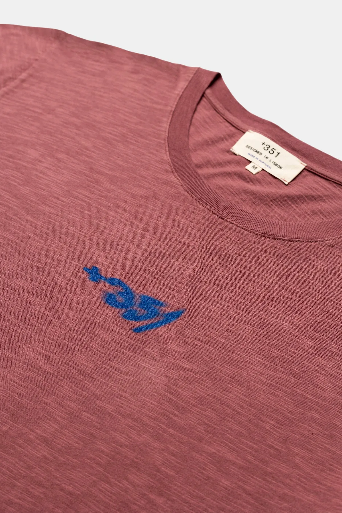 T-SHIRT GRAPHIC TWIST AUBERGINE & STEEL BLUE