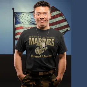 T-Shirt: United States Marines Proud Uncle