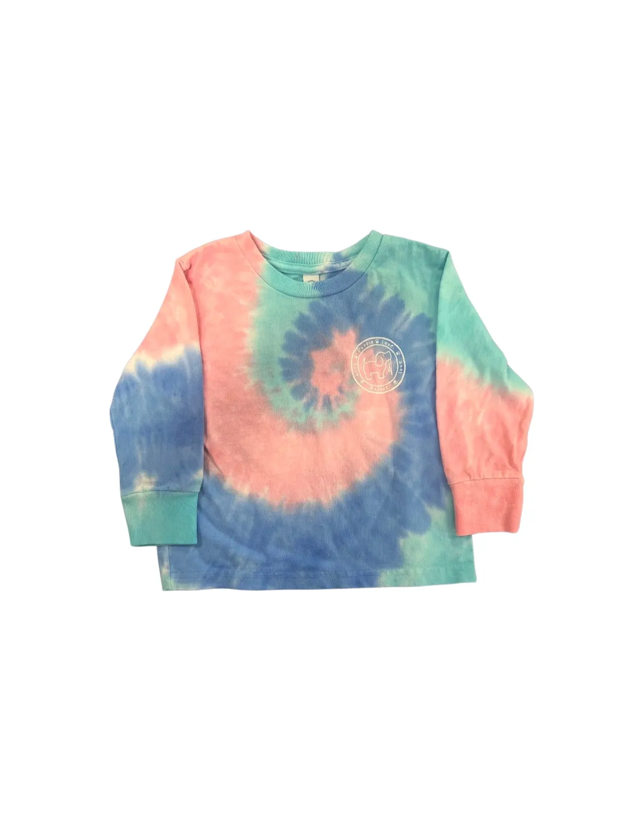 TAFFY TIE DYE PUP, TODDLER LS