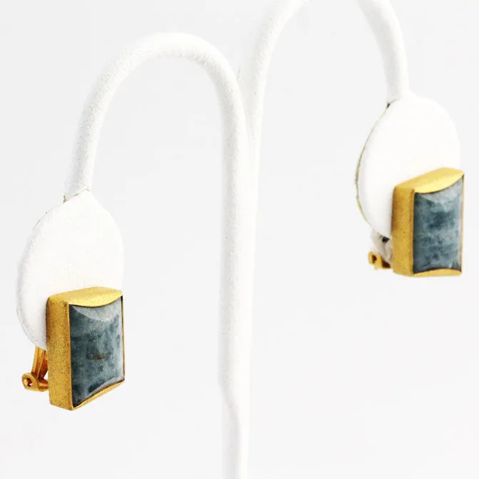 Thalassa Aurora  Aquamarine & Gold Earrings