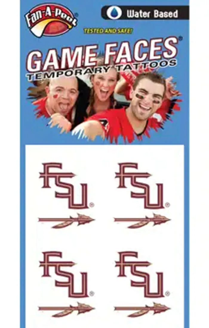 The FSU Spear Temporary Tattoos