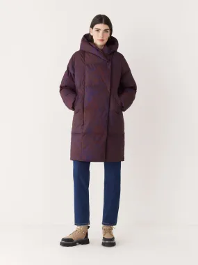 The Hygge Puffer Coat in Burgundy