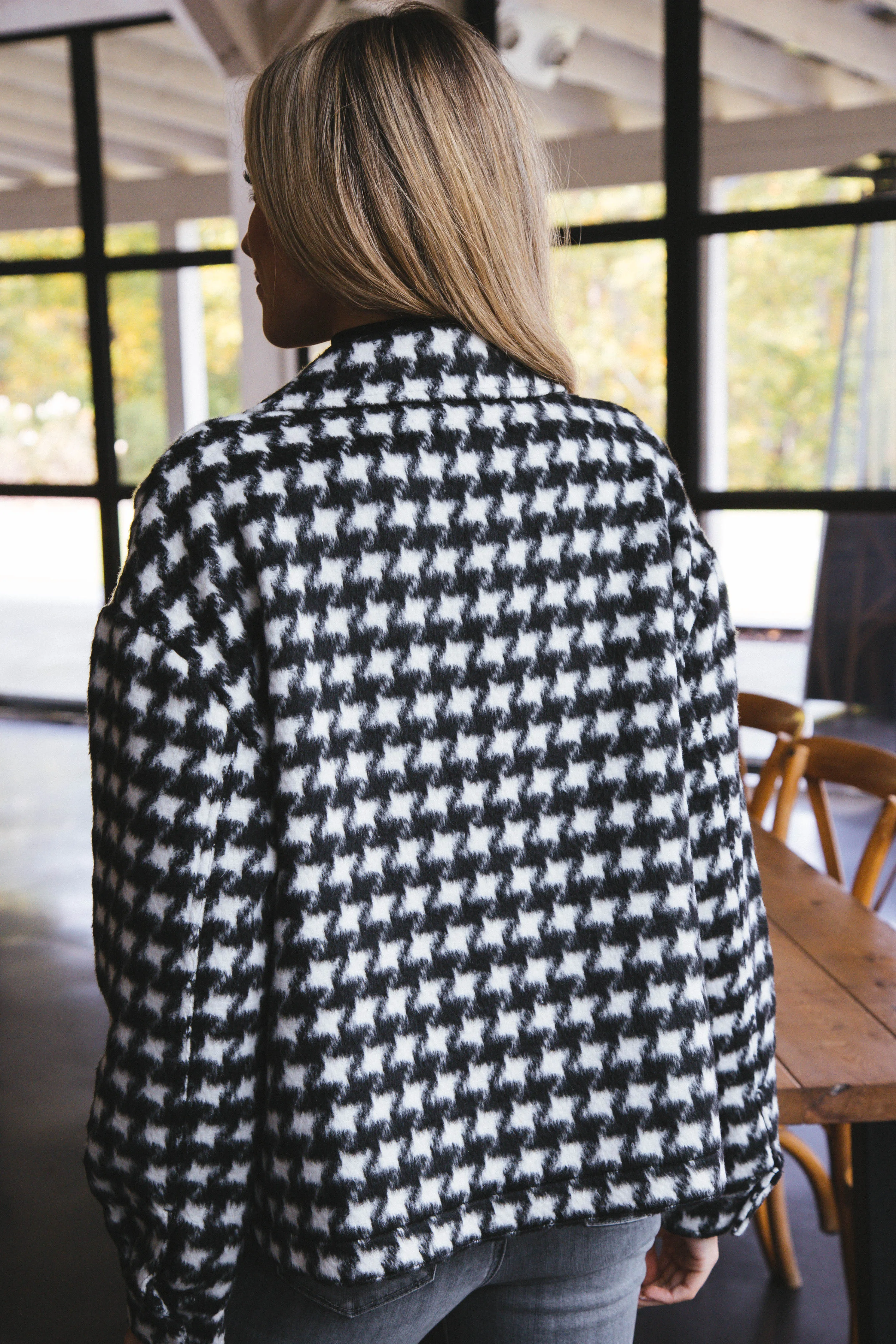 The Shacket, Brushed Houndstooth | Sanctuary