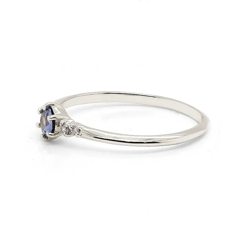 Thea | blue sapphire & diamonds