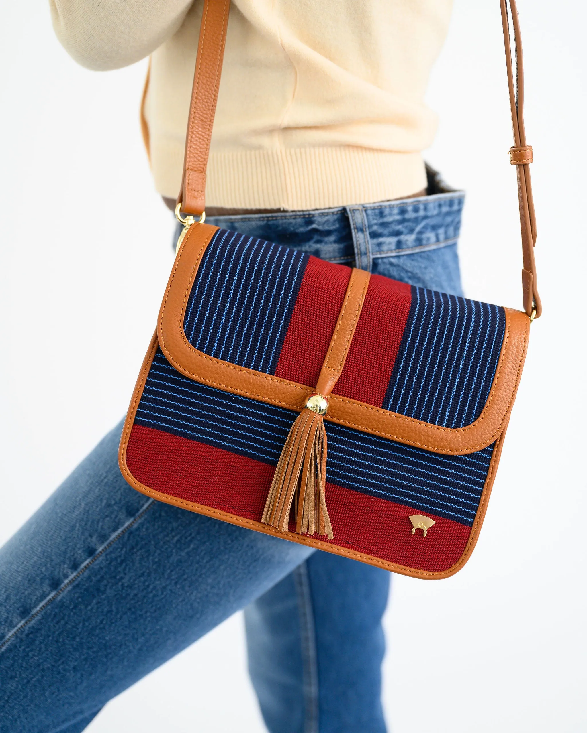 Tola Maiden Shoulder Bag - Red & Blue