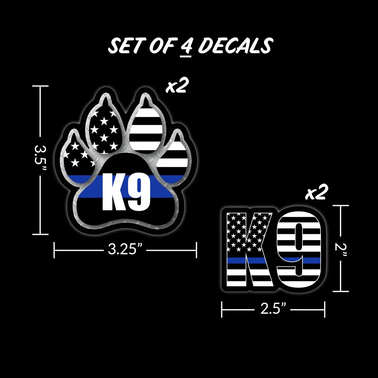 USA Decal - Patriotic | K9 Thin Blue Line Decal