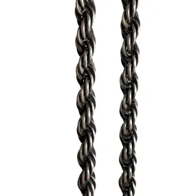 V I N T A G E // chunky rope / sterling silver 5mm rope chain / 24.5, 42g