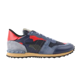 Valentino Garavani Men's Rockrunner Sneakers - CAMO/BLUE RED