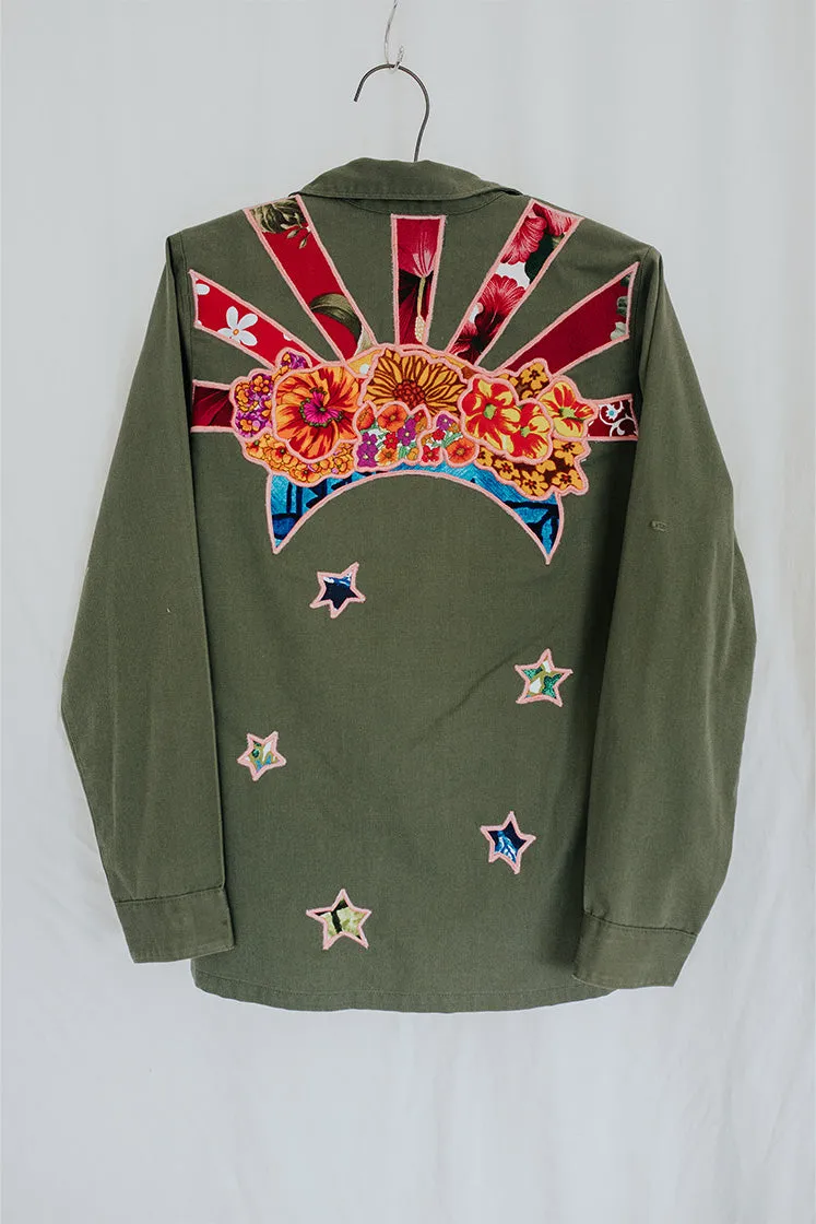 Vintage Sun   Moon Army Jacket - C