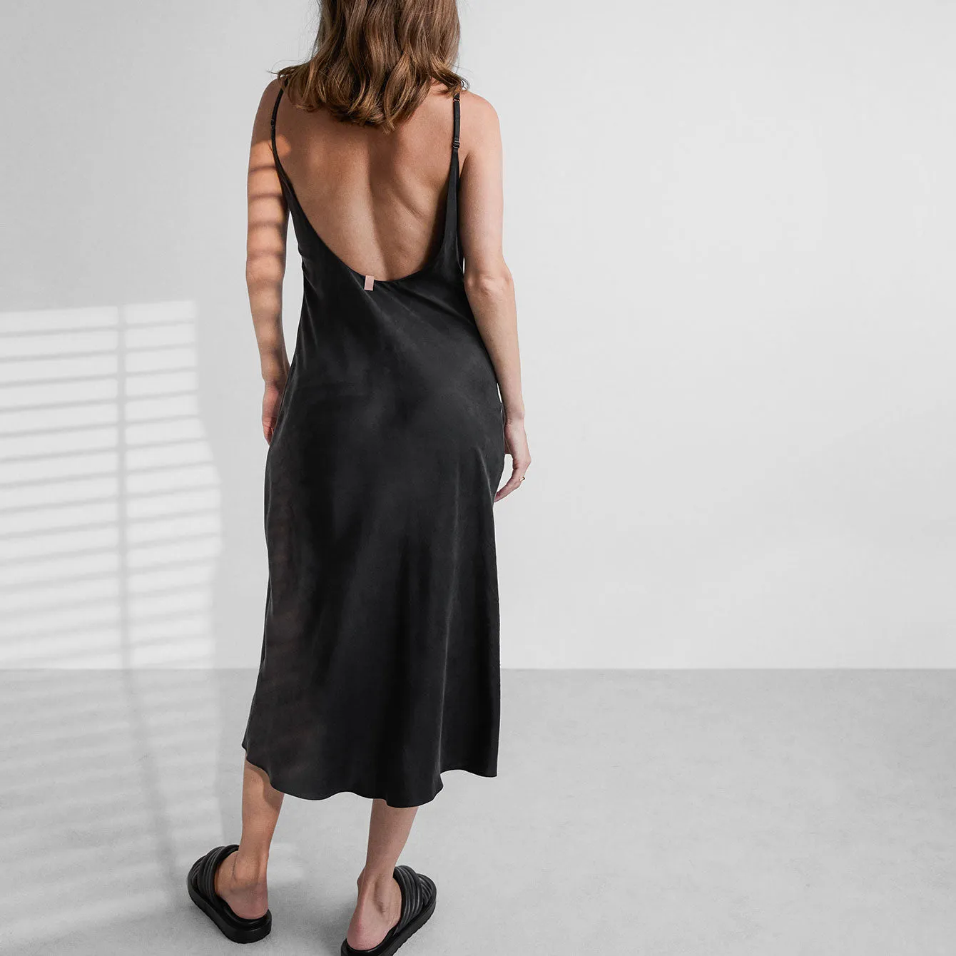 Washable Silk Bias Slip Dress