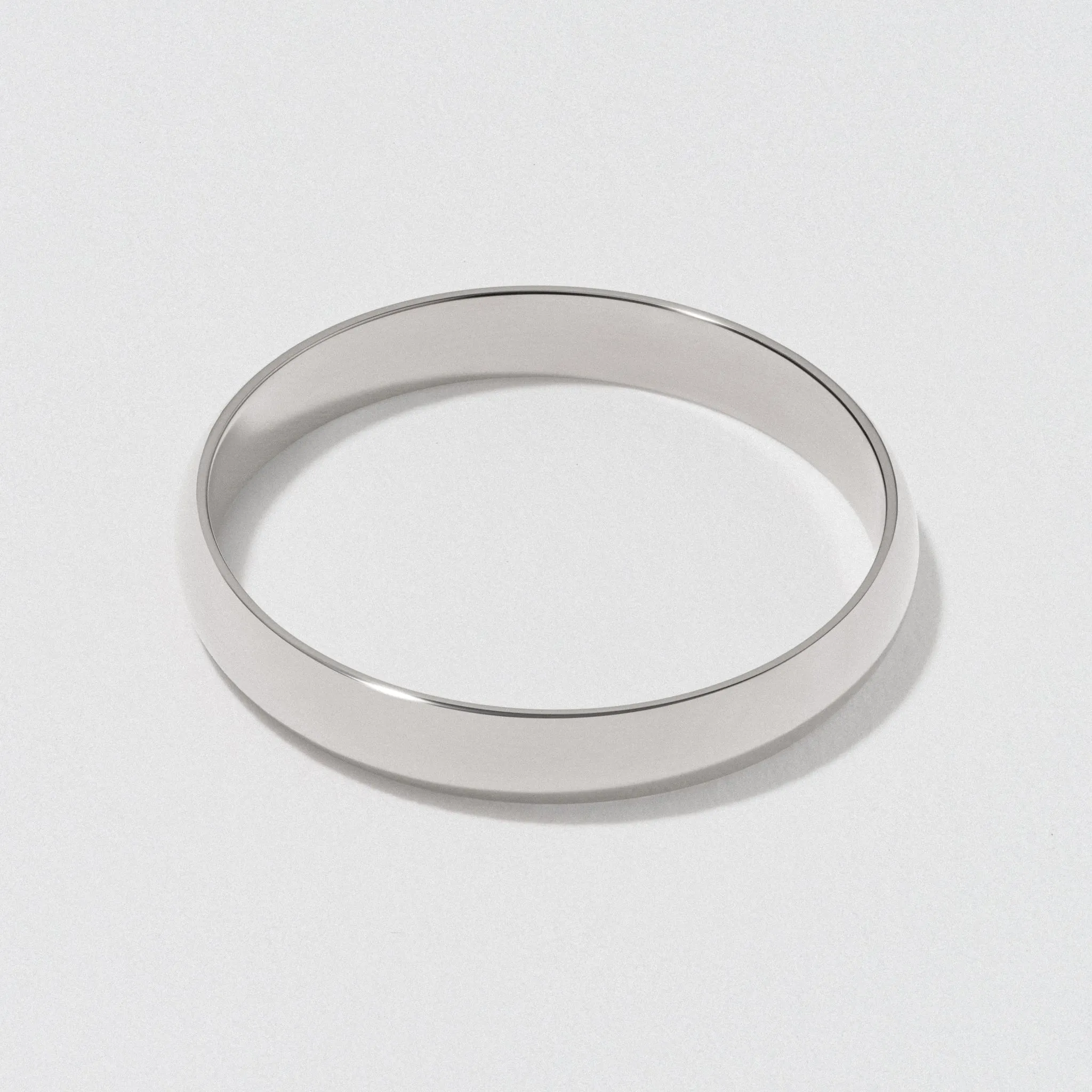 White Gold Classic Wedding Band - Polished 3mm