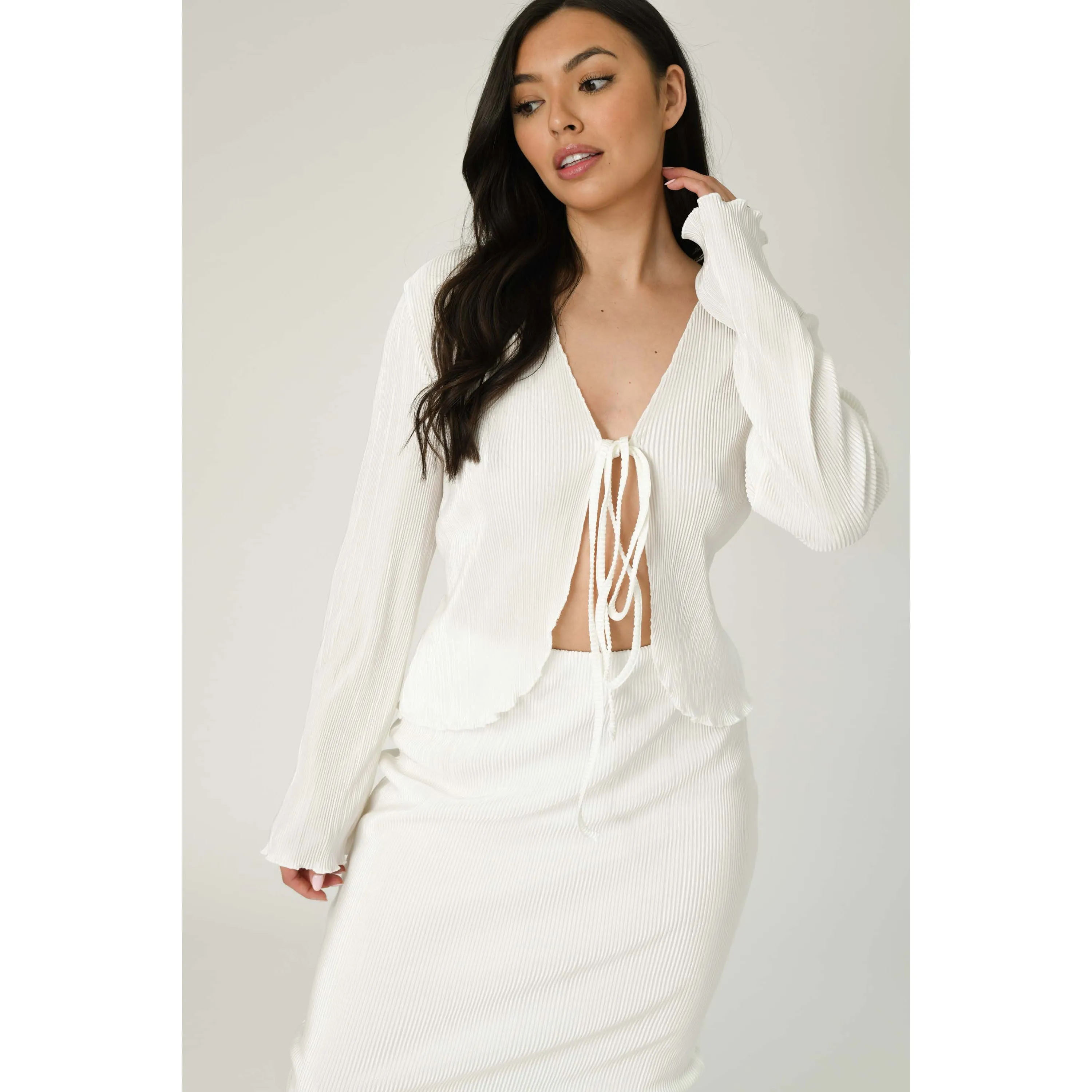 White Tie Front Co-ord