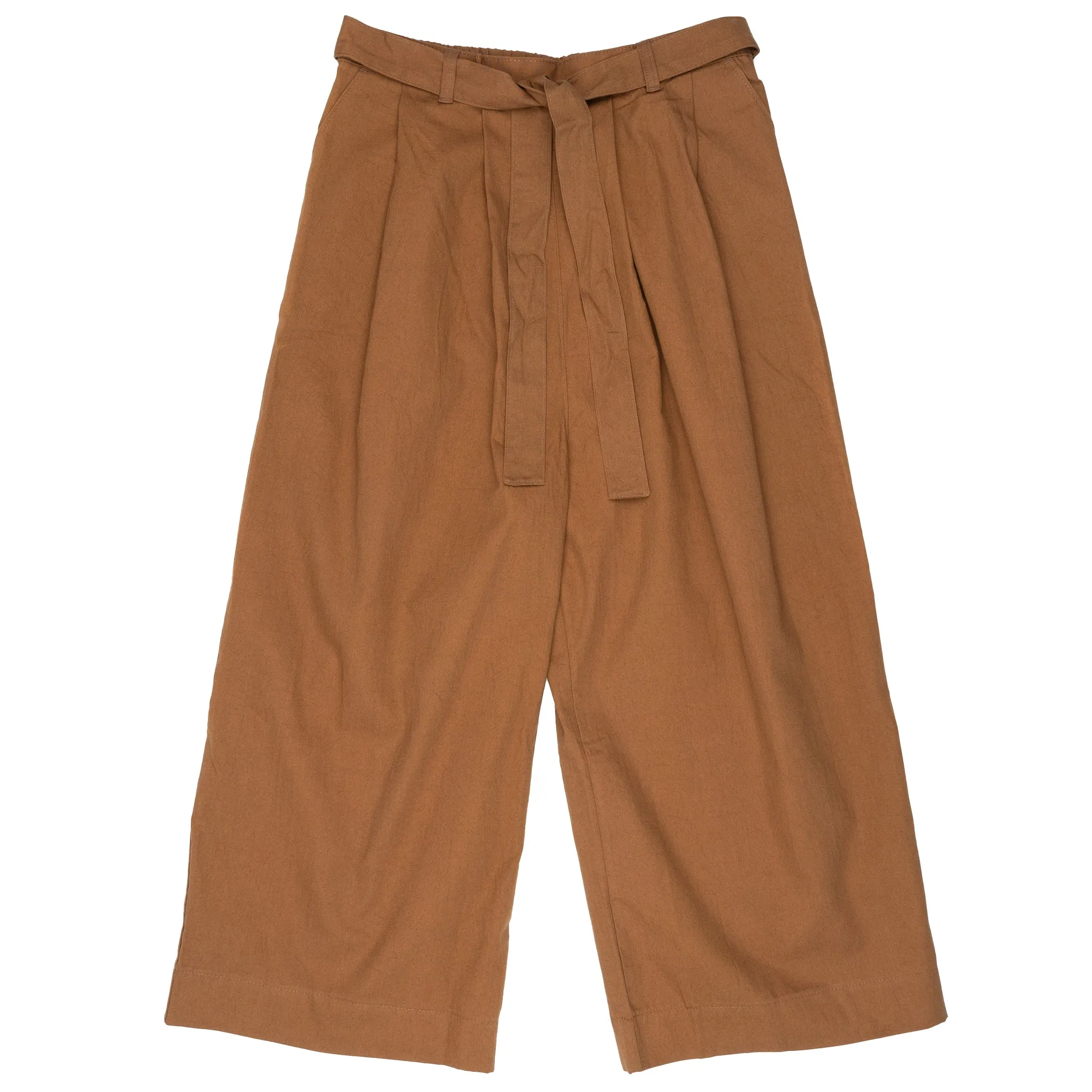 Wide Pant - Camel Rinsed Oxford