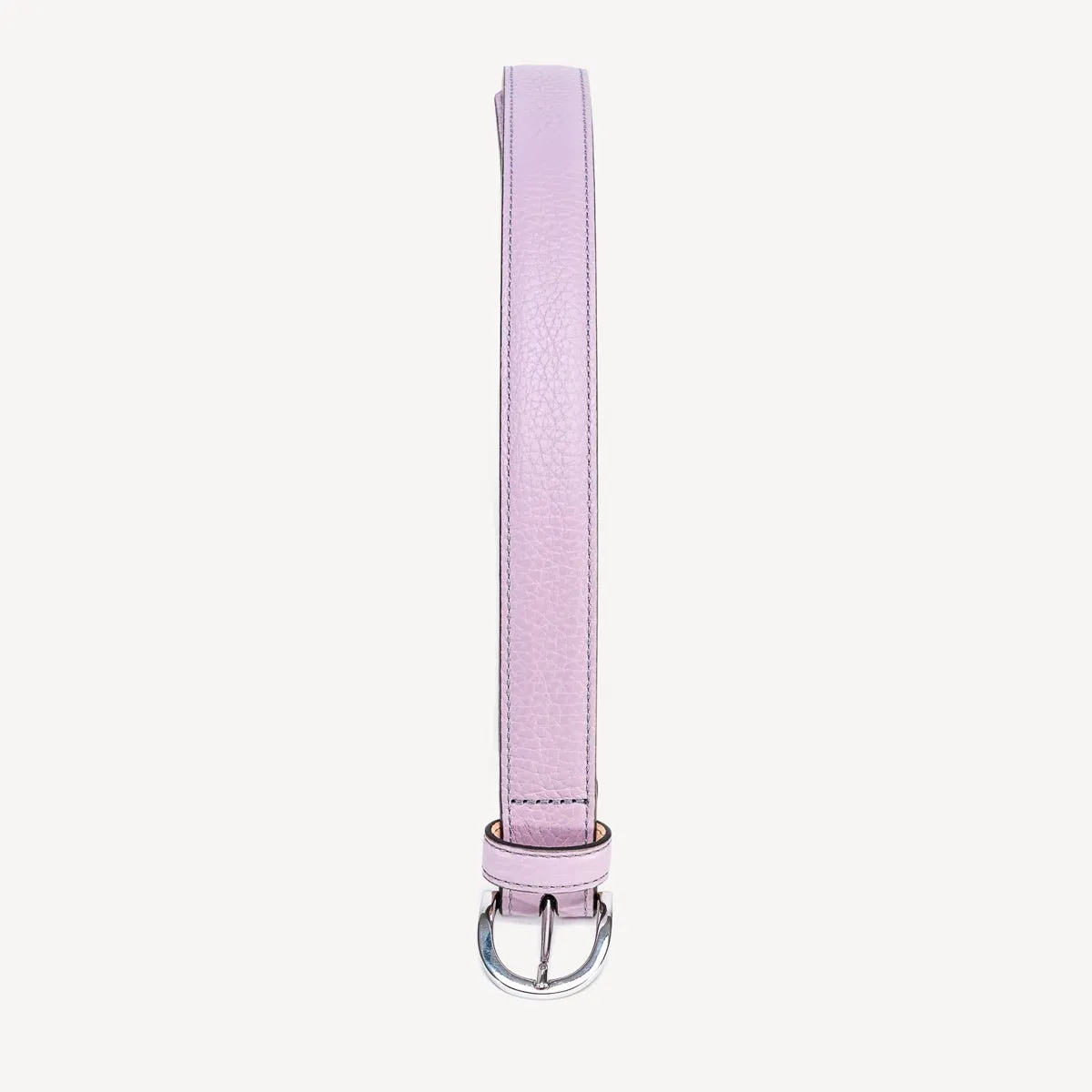 Women's Belt with Round Buckle - Lilac