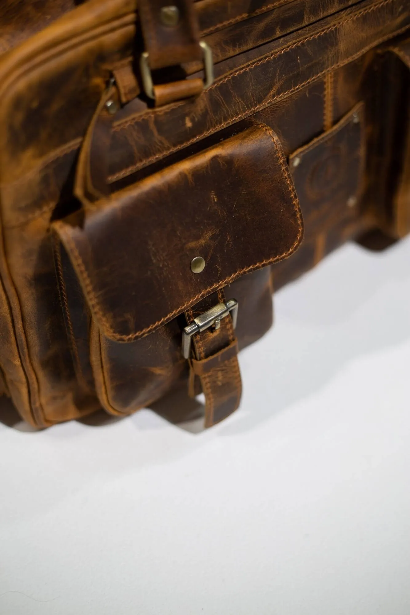 Wright Pilot Leather Laptop Bag