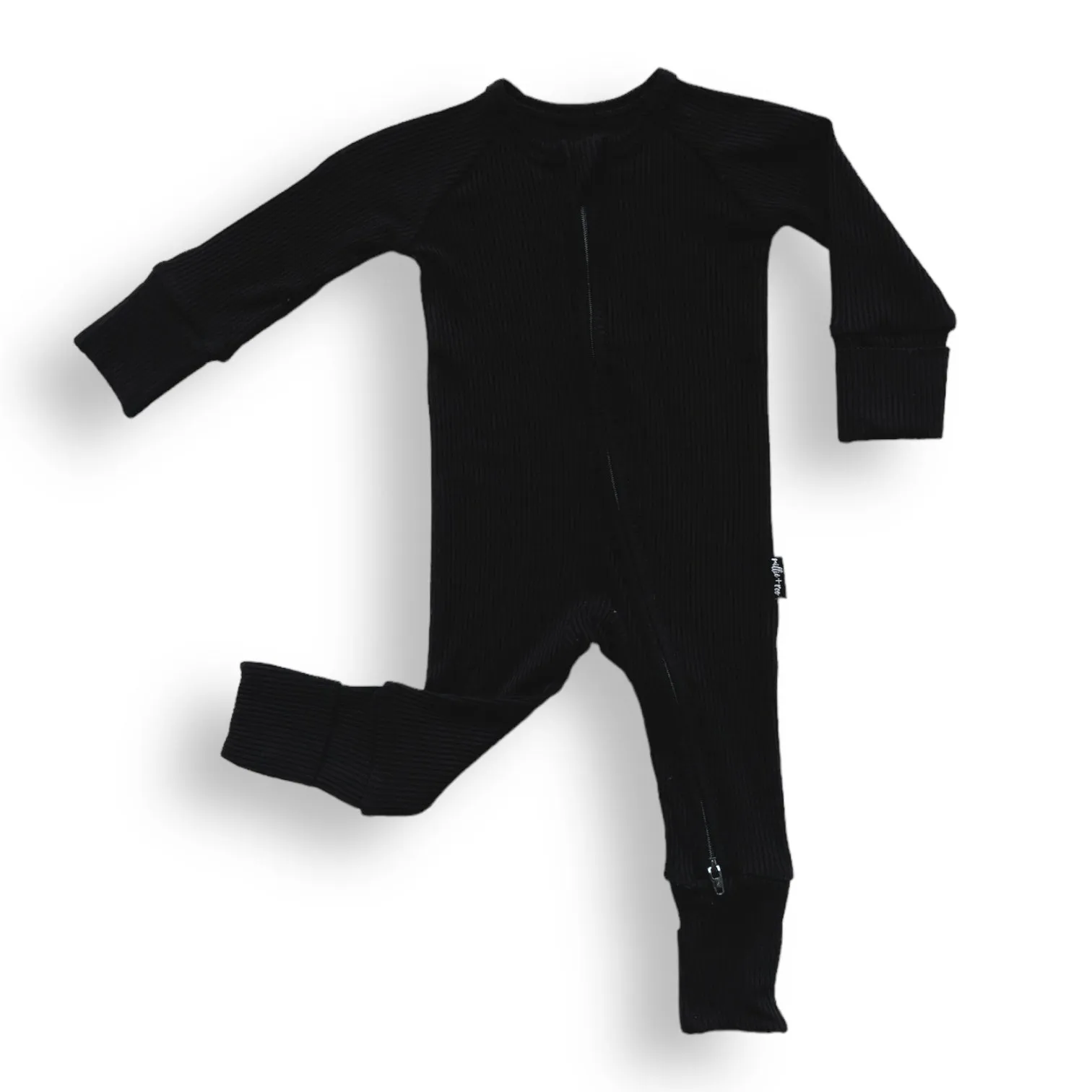 ZIP ROMPER - Midnight Ribbed