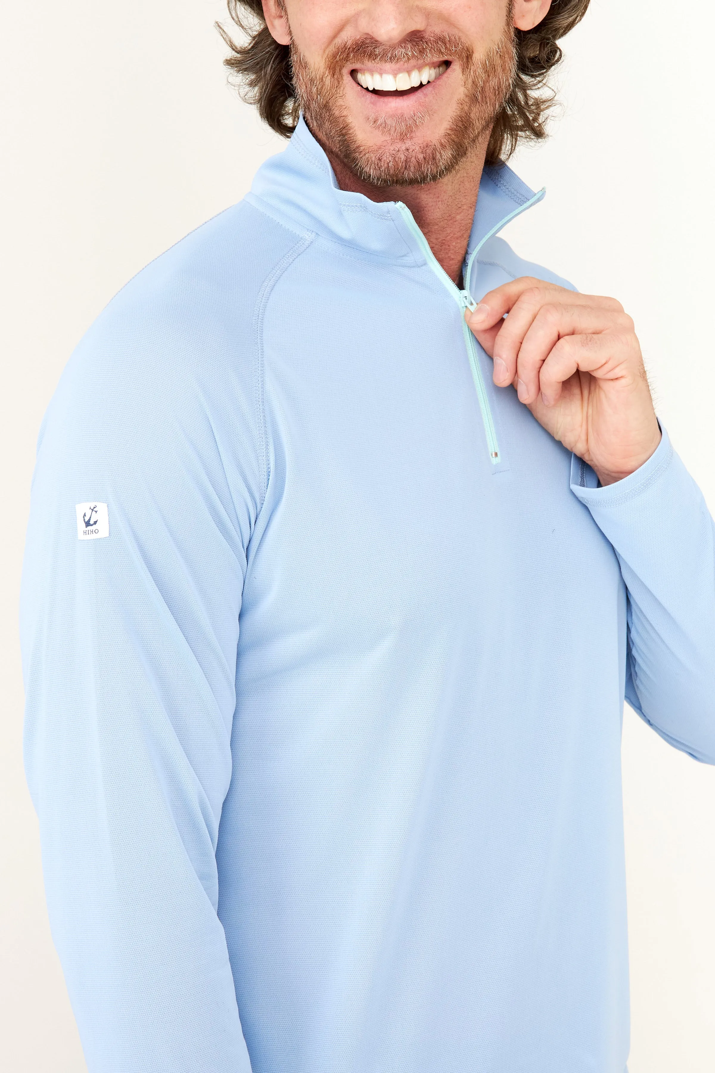 Zip Tech UPF50 Shirt - Serenity Blue