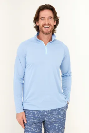 Zip Tech UPF50 Shirt - Serenity Blue